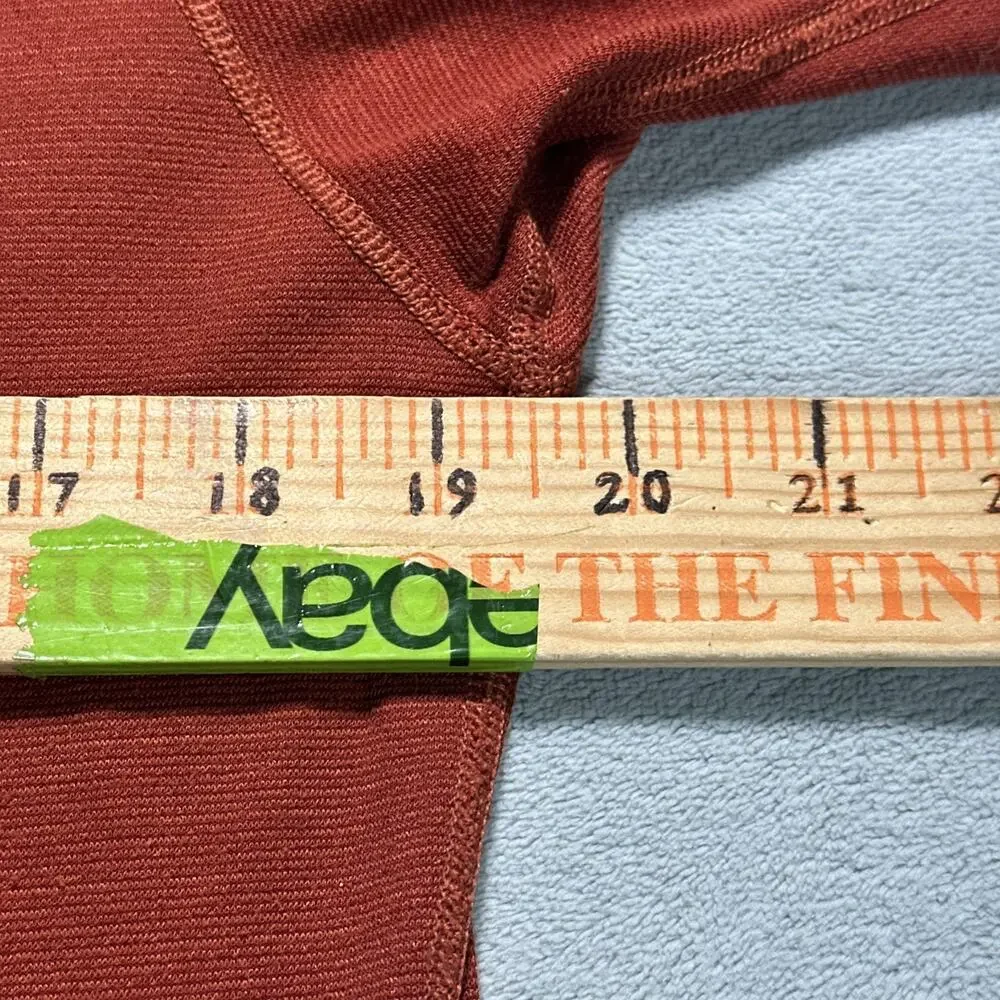 Y2k Patagonia Capilene Thermal Mid Weight Sweater Mens Small Baselayer Orange